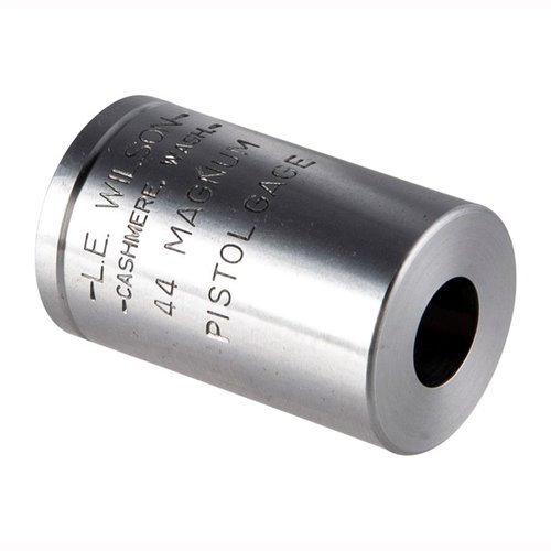 WILSON PISTOL MAX CASE GAGES mahdollistavat tarkat mittaukset patruunan kriittisistä mitoista, mikä estää ylisuuren brassin käytön ja parantaa latausprosessia.