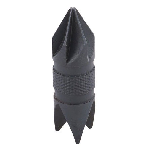 .17 - .60 kaliberin chamfer & deburring -työkalu on kaksipäinen, ja se deburraa/chamferoi patruunoiden suun sisä- ja ulkopuolen tarkasti.