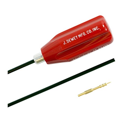 Dewey puhdistusvarsilla on kestävä pinnoite, ne sisältävät jagin ja harja-adapterin, ja ne sopivat täydellisesti .22 rimfire ja 20 kaliberin aseisiin.