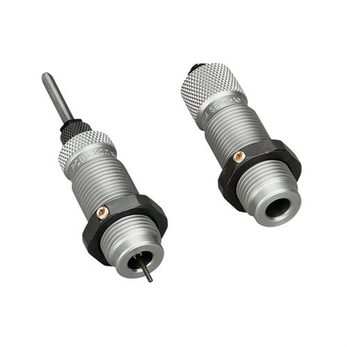 RCBS Full Length 2-DIE SET 7MM WSM tarjoaa täydellisen kokoonpanon patruunoiden valmistukseen, sisältäen täysikokoisen koon ja istutuskuulan.
