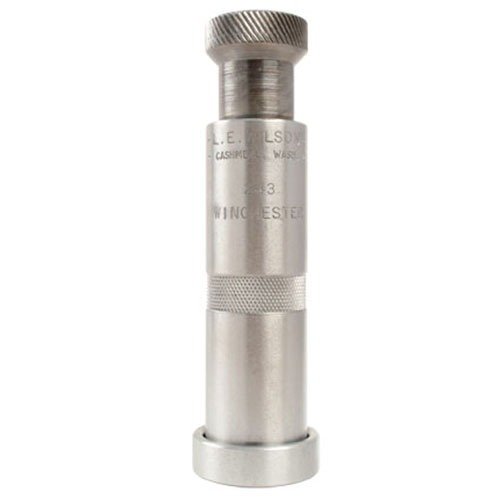L.E. WILSON Chamber Type Bullet Seater Die 338 Winchester Magnum takaa tarkan ja luotettavan laukaisun, halliten patruunan ja luodin kohdistusta erinomaisesti.