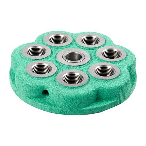 T-7 Turret Press tarjoaa seitsemän aseman turretti, valurautarakenteen ja voimakkaan compound-linkin, tarkkaa ja mukautuvaa lataamista varten.