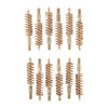 Dozen Pack Bronze Pistol Brushes tarjoaa tehokkaan puhdistuksen 9MM/38/357 kaliberin aseille. Kestävä rakenne ja 12 kpl pakkaus varmistavat pitkäaikaisen käytön.