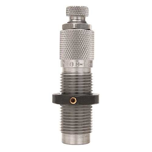 .380-9MM Neck Expanding M Die laajentaa ja flareaa patruunan suuta, varmistaen tasaisen luodin istuvuuden ja pidentäen brassin käyttöikää.