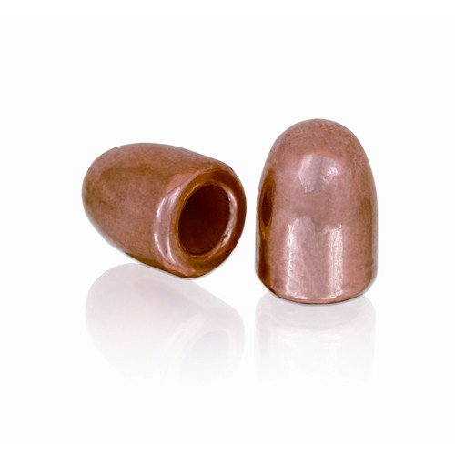 Berry's 45-caliber kuulat ovat täysin 100 % puhdasta kuparipinnoitettua lyijyä, mikä vähentää ilman lyijypitoisuutta ja foulingia, edullisempi kuin takapintaiset.