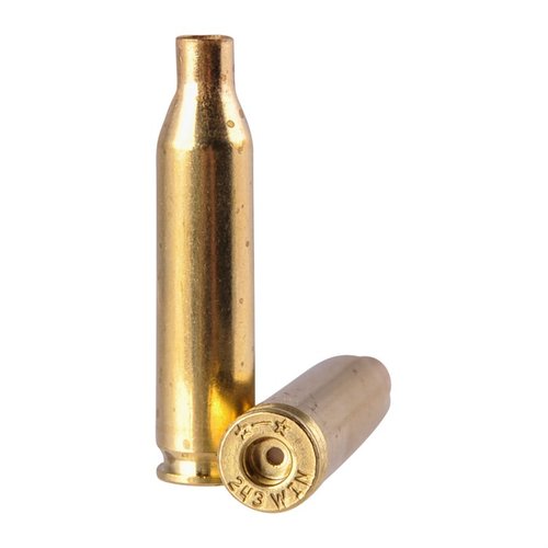 Starline .243 Winchester brass tarjoaa huipputason laatua, useita uudelleenlatauskertoja ja on suunniteltu tarkkuuden varmistamiseksi metsästyksessä ja kilpailuissa.