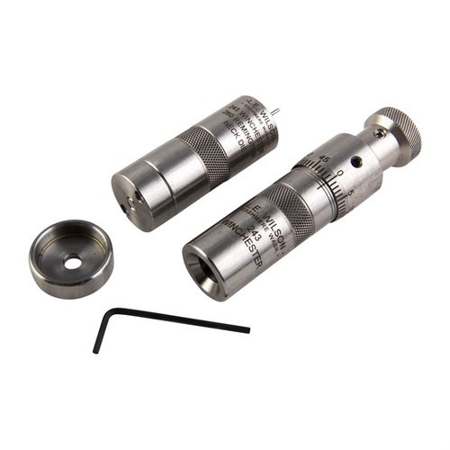 L.E. Wilsonin Bushing Neck Die Kit tarjoaa tarkkaa kaulan muotoilua ja syvyyden säätöä .001" välein, täydellinen tarkkuus ja hallinta.
