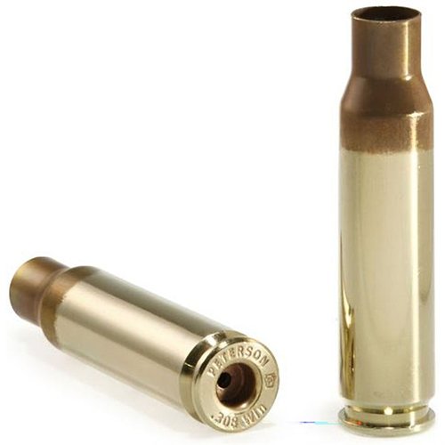 .308 Winchester Brass Petersonilta tarjoaa huipputeknologiaa, tarkkuutta ja johdonmukaisuutta. Saatavilla standardi- tai pienikokoisilla primer-pohjilla.