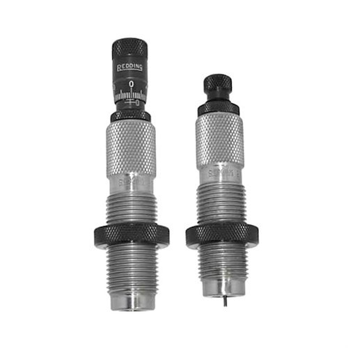 Reddingin PREMIUM FULL LENGTH DIE SET, 6.5 PRC tarjoaa tarkkuutta Carbide Size Buttonin ja Bullet Seating Micrometerin avulla, täydellinen ammuntaan.