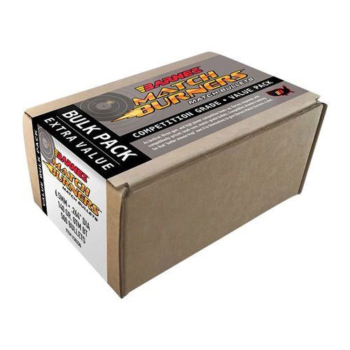 Barnes Match Burner 6.5MM (0.264") - tarkkuus ja edullisuus yhdistyvät. Erinomainen valinta benchrest- ja high power -kilpailuihin.