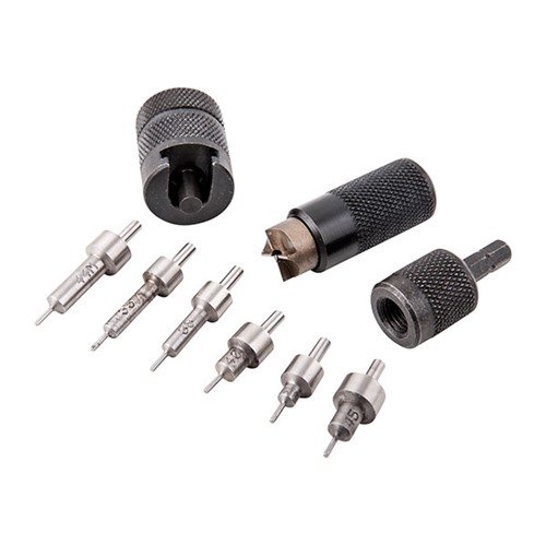 Lyman E-ZEE TRIMMER - tarkka käsitrimmeri, joka mahdollistaa patruunoiden trimmaamisen käsin tai sähköllä. Mukana adapterit ja suosituimmat kaliberit.