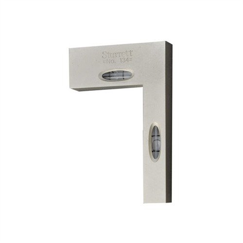 STARRETT 134 Cross Test Level and Plumb on kompakti ja tarkka työkalu, jossa on kaksi viala oikeassa kulmassa, mikä mahdollistaa tarkan tason ja pystysuoruuden tarkistamisen.