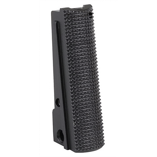 1911 MAINSPRING HOUSING tarjoaa erinomaisen otteen ja mukavuuden, estäen aseen liikkumisen laukauksen aikana. Valmistettu kestävästä teräksestä, ei vaadi sovitusta.