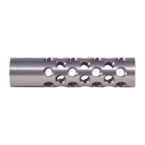 Monipuolinen #1 MUZZLE BRAKE 22 CALIBER vähentää tuntuma-rekyyliä ja nostetta, 42 porttia maksimaaliselle hallinnalle. Tarvitsee asekorjausta.