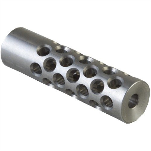 Monipuolinen #2 MUZZLE BRAKE 22 CALIBER vähentää rekyyliä ja piipun nousua 42 portin avulla, vaatii ammattimaista asennusta.