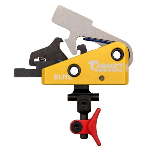 Timney Calvin Elite - säädettävä 1.5lb liipaisin, nopea palautus, neljä erilaista liipaisinsukkaa ja täydellinen mukautettavuus käyttäjälle.
