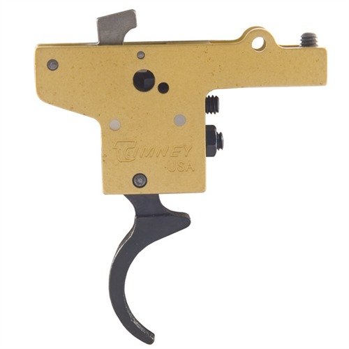 Timney Featherweight Triggers tarjoaa käsin hiottua tarkkuutta, säädettävän painon (1½ - 4 lb), sekä creep ja overtravel -säädöt ilman turvamekanismia.