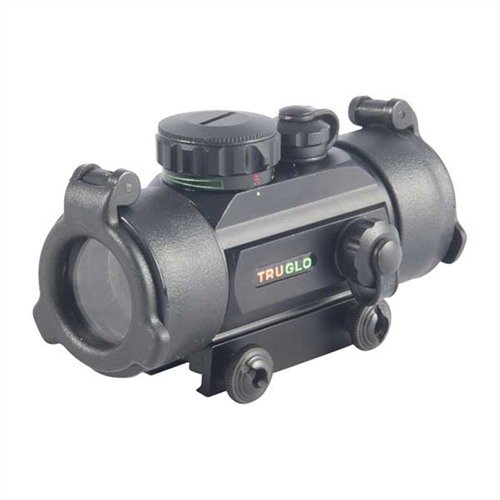 TRUGLO 30mm RED DOT SIGHT tarjoaa laajan näkökentän, nopean kohdistuksen, säänkestävän rakenteen ja valittavan punaisen tai vihreän valaistuksen.