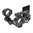WARNE MFG. COMPANY 34MM ULTRA HIGH (1.54") 20 MOA MOUNT, BLACK