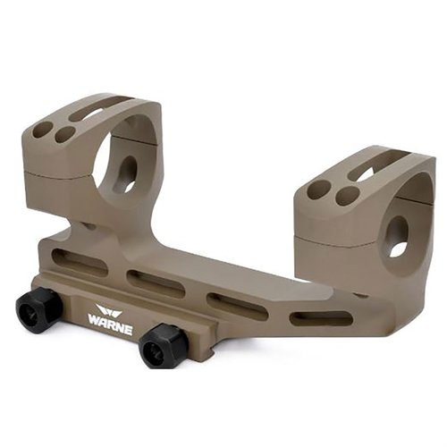 Warne X-SKEL 30MM MSR mount tarjoaa kevyen, kestävä rakenteen, 1,9" korkeuden ja lisäyksen 1" eteenpäin, varmistaen optimaalisen silmän etäisyyden.