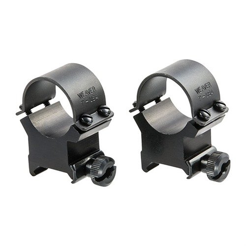 WEAVER SURE-GRIP RINGS tarjoavat erinomaisen 4-ruuvin puristusvoiman, mikä varmistaa, että reticle pysyy suorassa ja asennus on helppoa.
