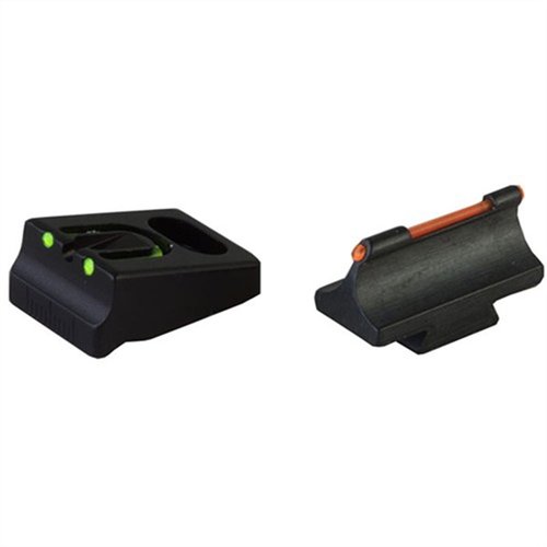 SHOTGUN FIRE SIGHT SETS tarjoaa Remington 870/1100/11-87 ja Winchester 1300 -kiväärille kirkkaan punaisen etusiteen ja säädettävän U-nokkataustan tarkkaan kohdistukseen.
