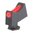 WILSON COMBAT VICKERS ELITE FRONT SIGHT RED FIBER OPTIC .245" HEIGHT