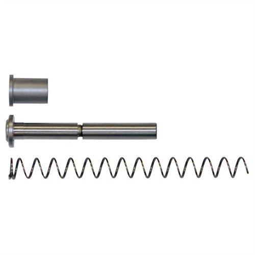 COMPACT 1911 FULL-LENGTH GUIDE ROD KIT parantaa jousituen vakautta ja luotettavuutta, helppo asentaa ja vaatii vain pienen muokkauksen liukuhihnaan.