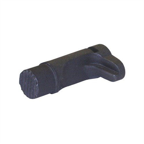 Wilson Combat 1911 TACTICAL MAGAZINE RELEASE on hieman pidempi kuin tavallinen, mutta nopeampi ja helpompi käyttää. Serratoitu pinta parantaa otetta.