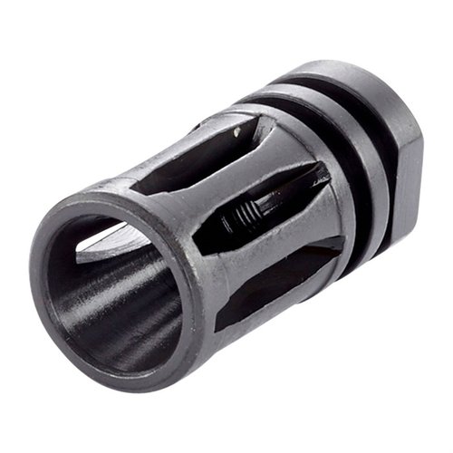 Wilson Combat GI A2 Birdcage Flash Hider tarjoaa Mil-Spec -tason suorituskykyä mustalla fosfaattipinnoitteella, sopii 1/2 in. x 28 TPI AR-tyylisiin kierteellisiin piippuihin.