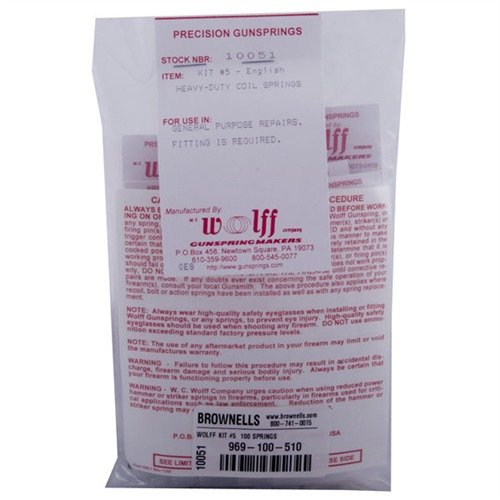 WOLFFin Heavy-Duty Coil Springs - Kit #5 tarjoaa 100 jousia 10 eri muotoilussa, jotka kestävät raskaita kuormia ja ovat pituudeltaan 2