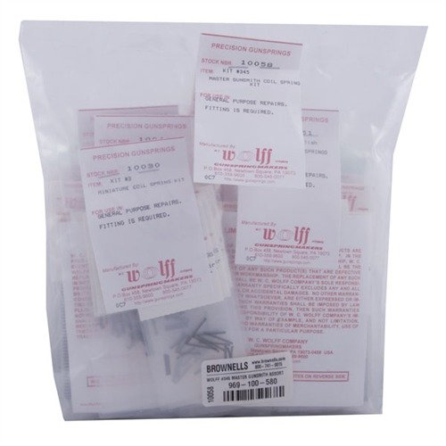 MASTER COIL SPRING KIT - KIT #345 sisältää 550 korkealaatuista jousia, mikä tekee siitä erinomaisen valinnan asehuoltoon ja -korjaukseen.