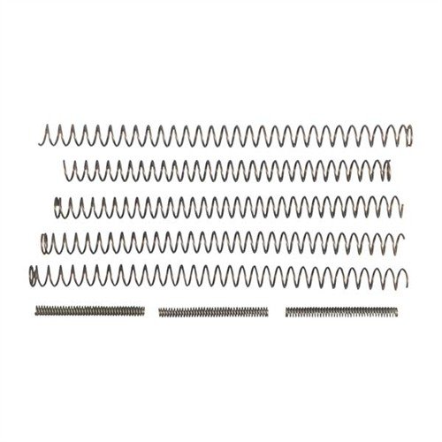 WOLFF EXTRA POWER FUNCTION PAK tarjoaa luotettavat ja kestävät jouset 1911 Auto -aseeseen, mukaan lukien ylimääräiset voimajouset laukaisinjouselle.